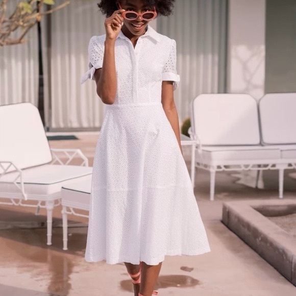 *Rare* Gal Meets Glam Cotton Eyelet Dress - Picture 3 of 8